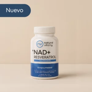 Suplemento NAD+ Resveratrol en cápsulas, fórmula avanzada con vitamina B3 para energía celular, antioxidante y bienestar general